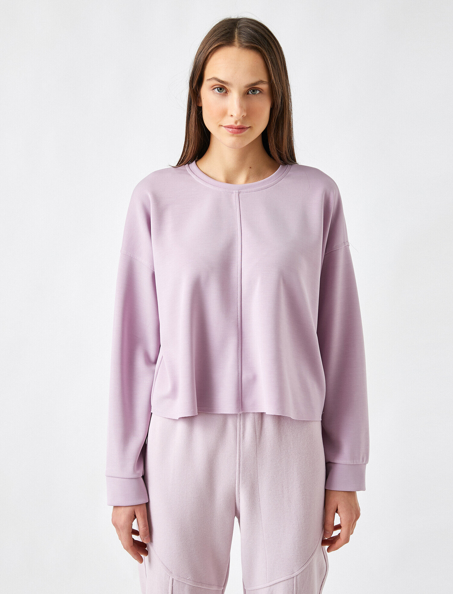 Bisiklet Yaka Sweatshirt