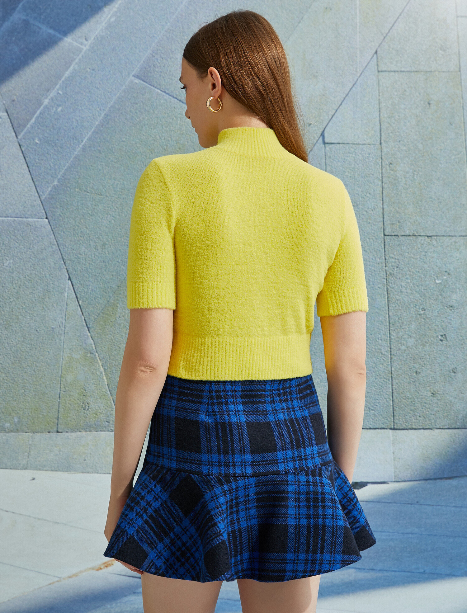   Yarım Balıkçı Yaka Kısa Kollu Kazak