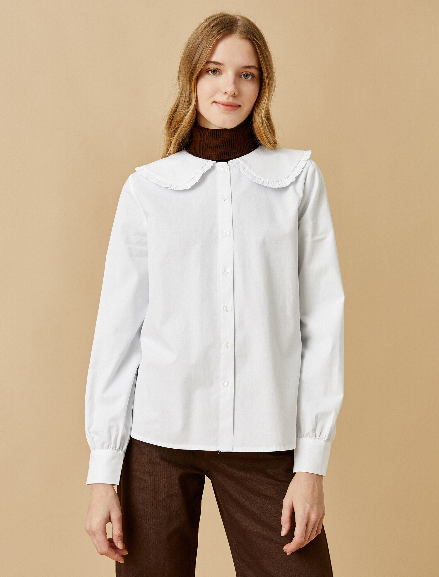   Bebe Yakalı Uzun Kollu Gömlek