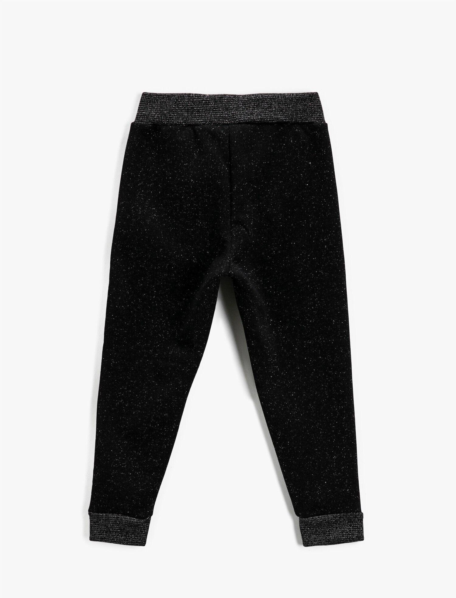  Kız Çocuk Simli Beli Bağcıklı Cepli Jogger Eşofman Altı