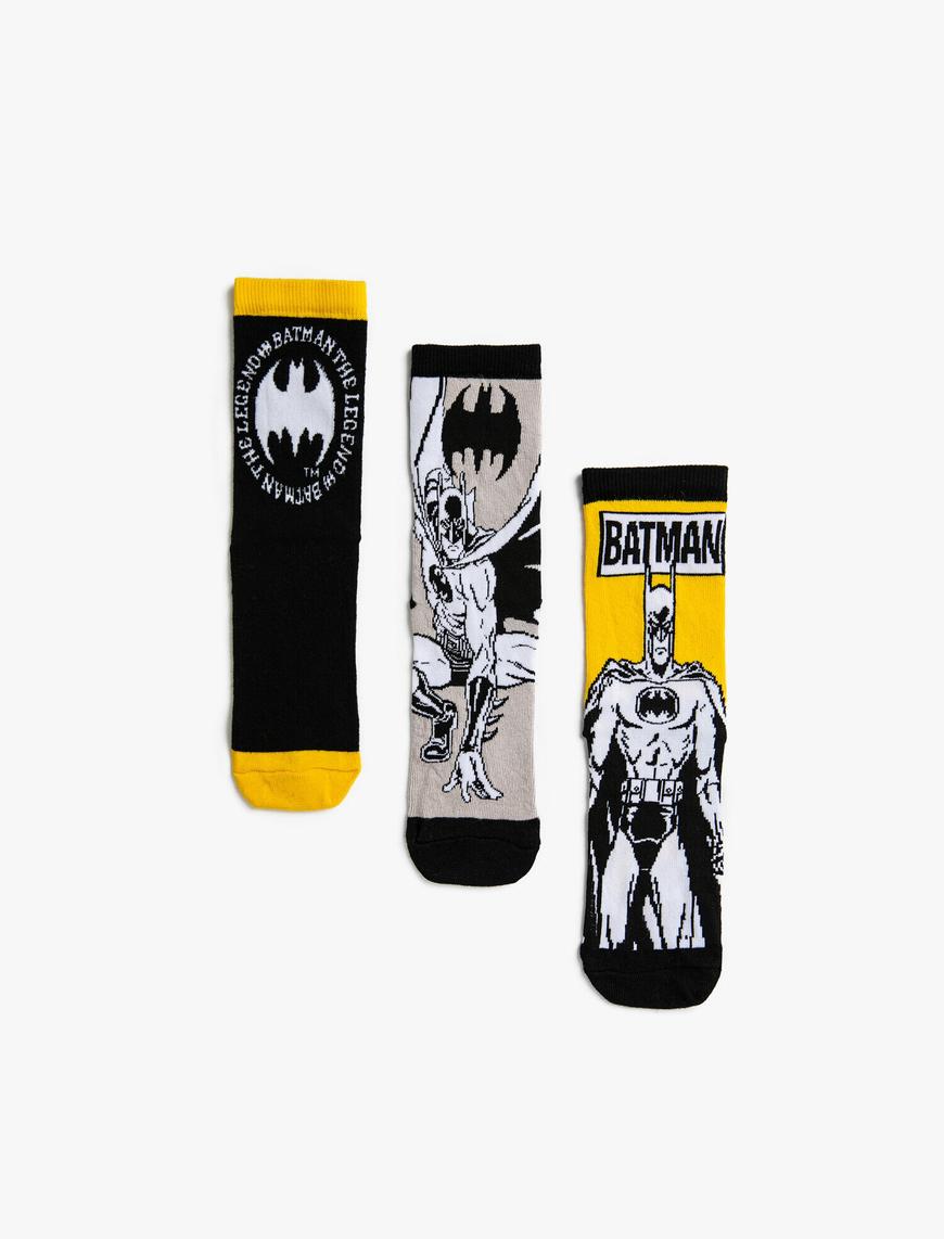  Erkek Çocuk Batman Lisanslı Çorap Seti