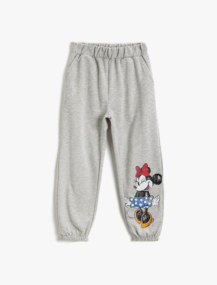 Kız Çocuk Minnie Mouse Lisanslı Baskılı Eşofman Altı