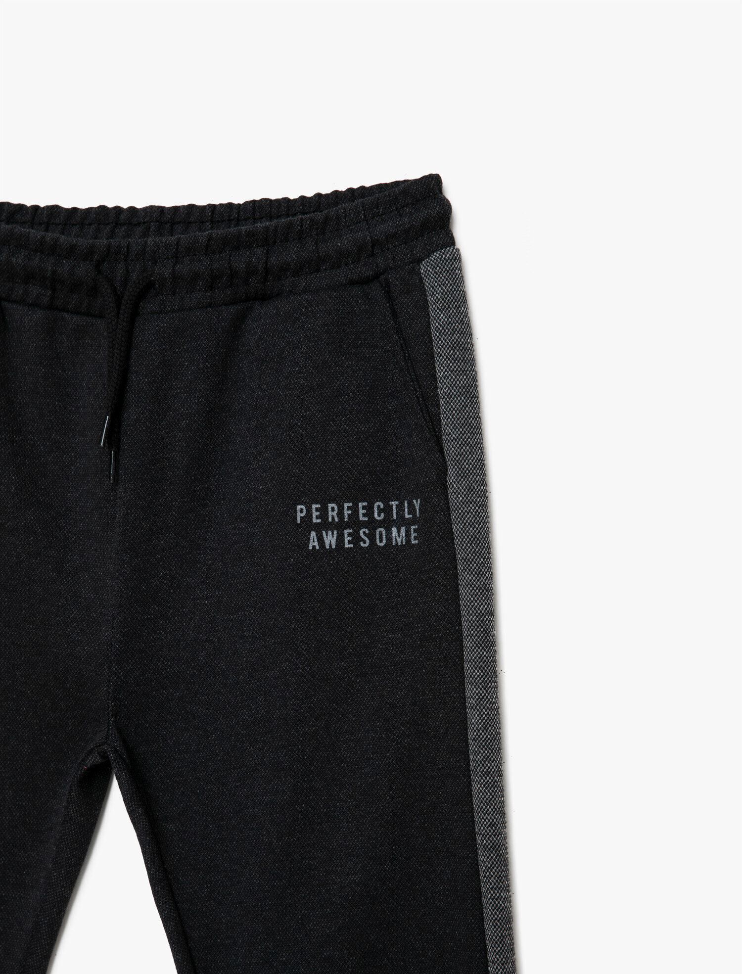  Erkek Çocuk Baskılı Jogger Eşofman Altı Yanları Şeritli