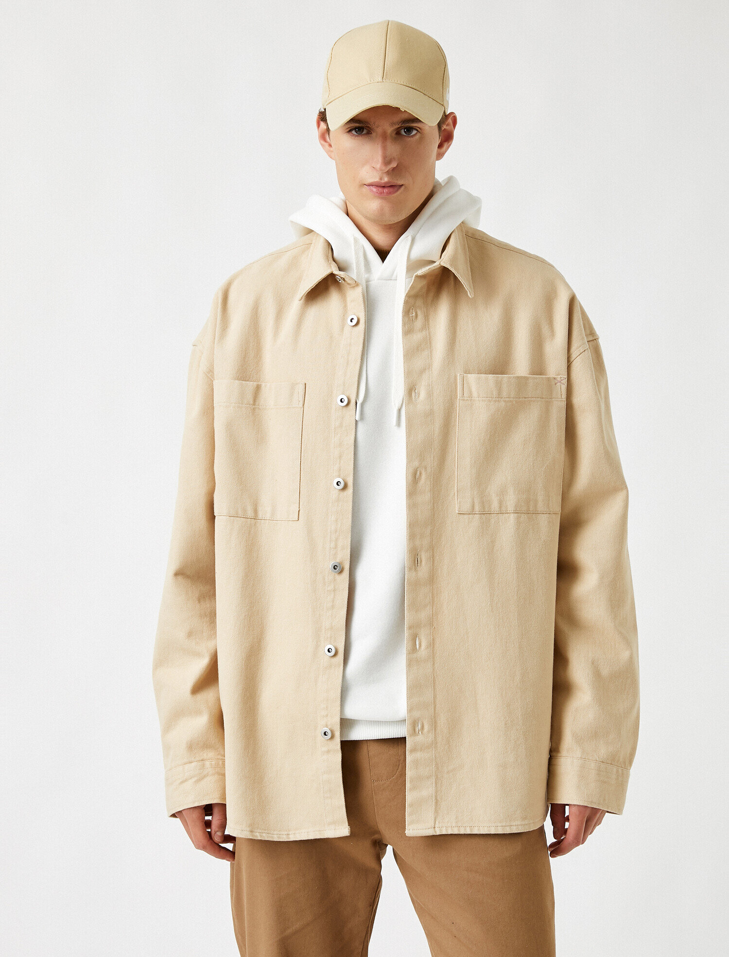 Basic Oversize Gömlek Pamuklu