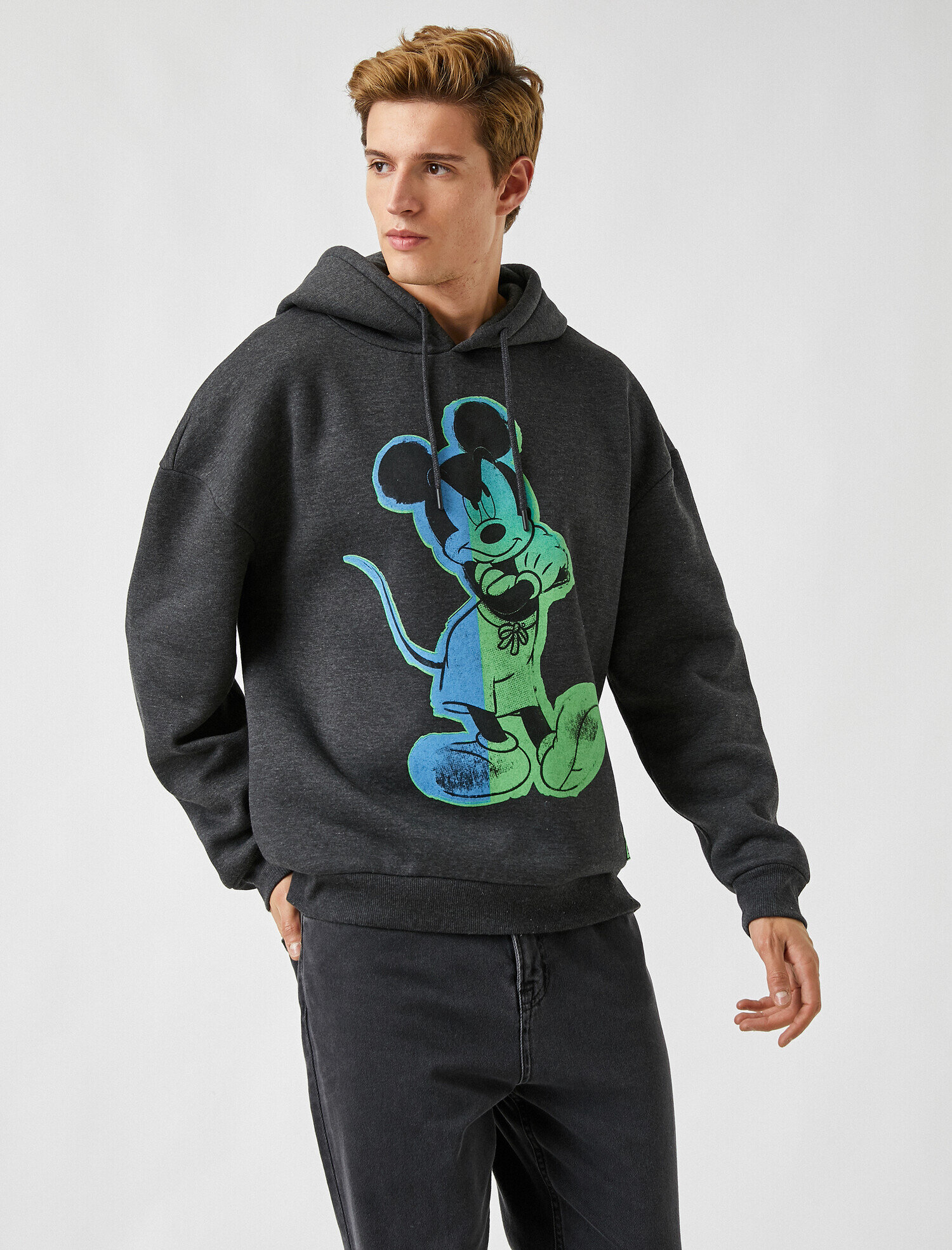   Mickey Mouse Kapüşonlu Sweatshirt Lisanslı Baskılı