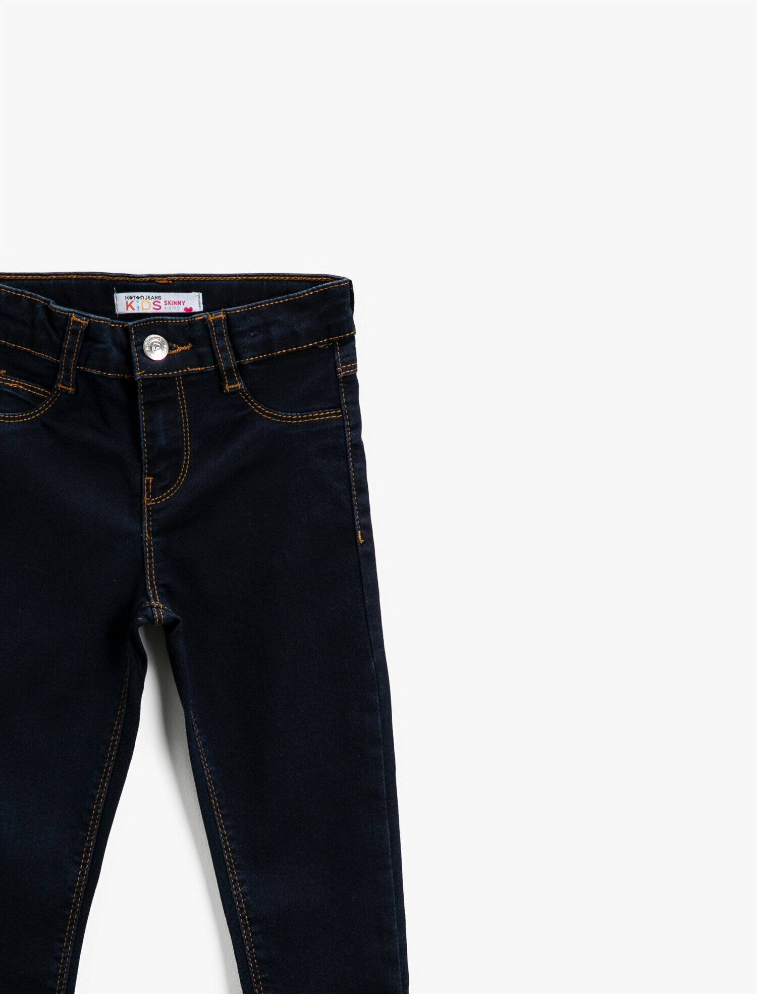 Kız Çocuk Kot Tayt Dar Kalıp Pamuklu