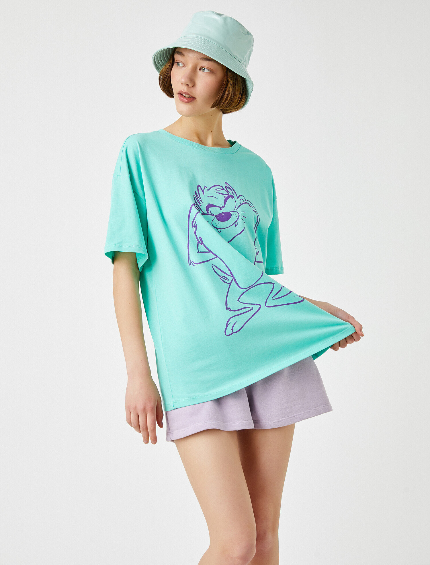   Looney Tunes Tişört Lisanslı Pamuklu Oversize