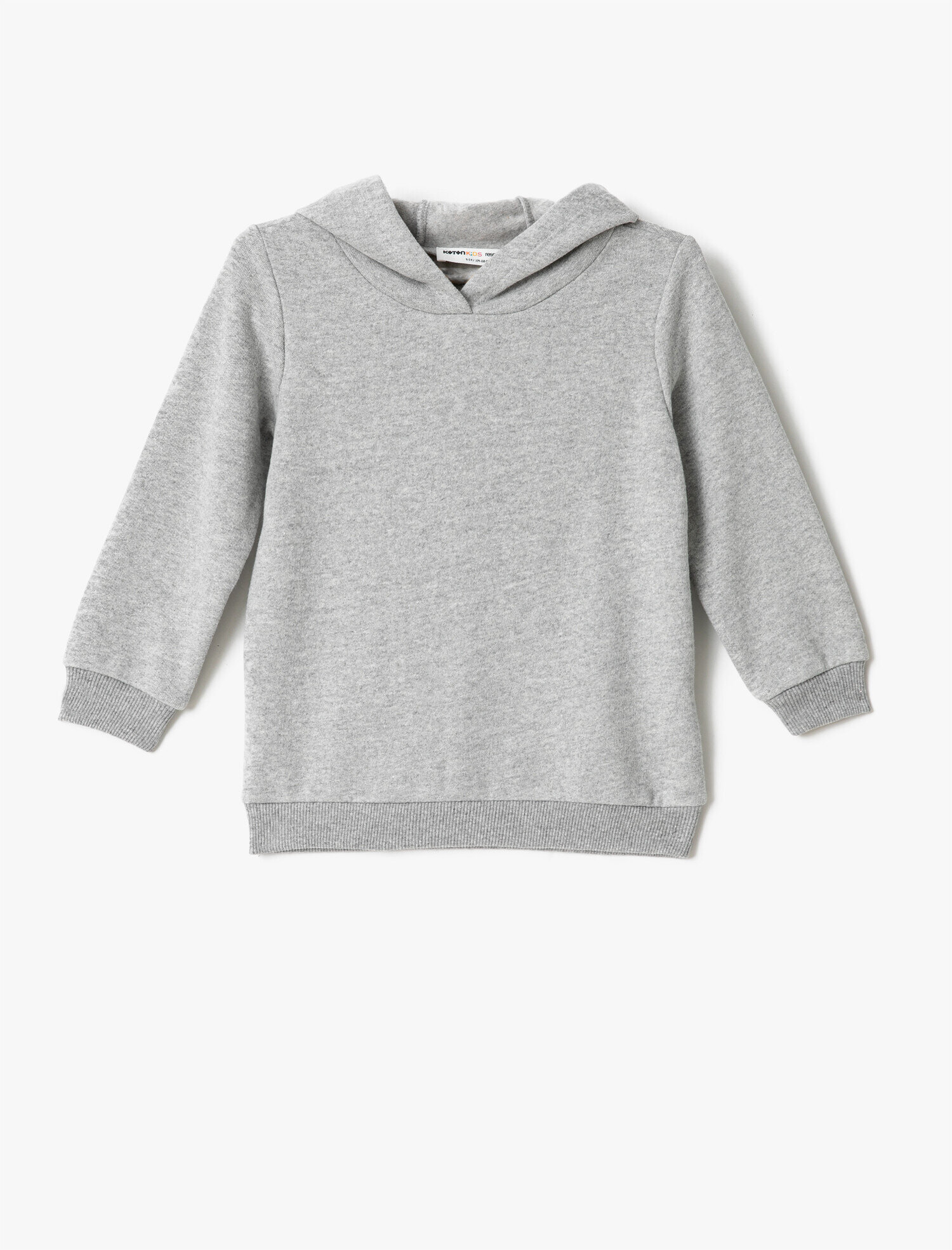  Erkek Çocuk Basic Kapüşonlu Sweatshirt Uzun Kollu