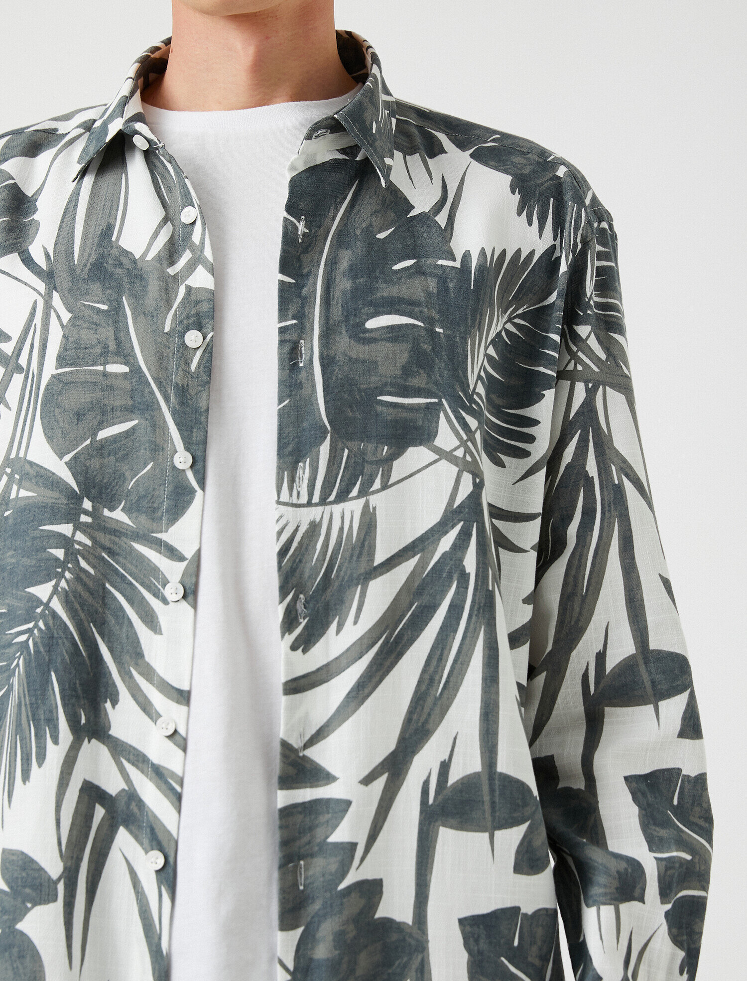   Yaprak Desenli Gömlek