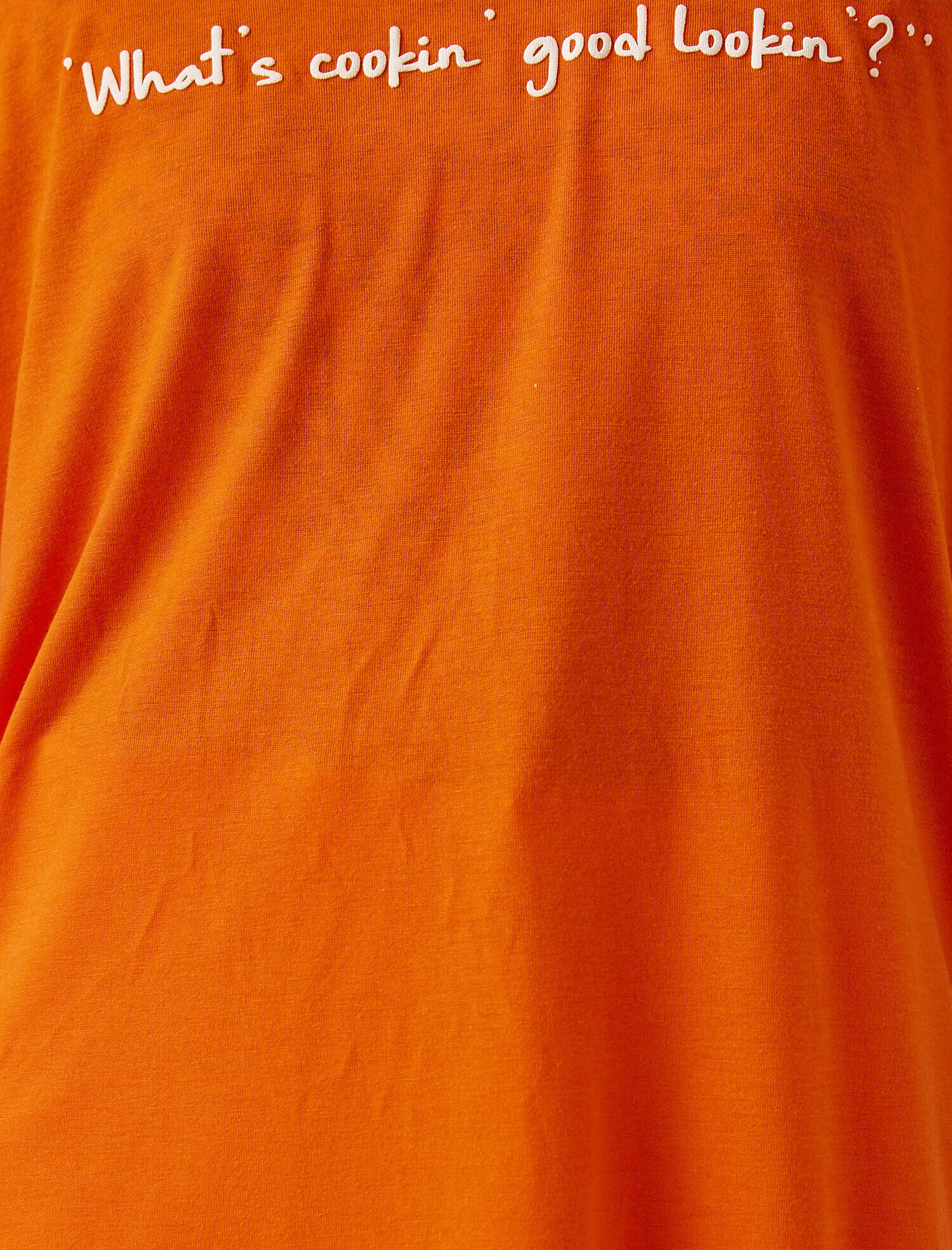   Bisiklet Yaka Kısa Kollu Baskılı Tişört