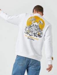 Rick and Morty Sweatshirt Lisanslı Baskılı