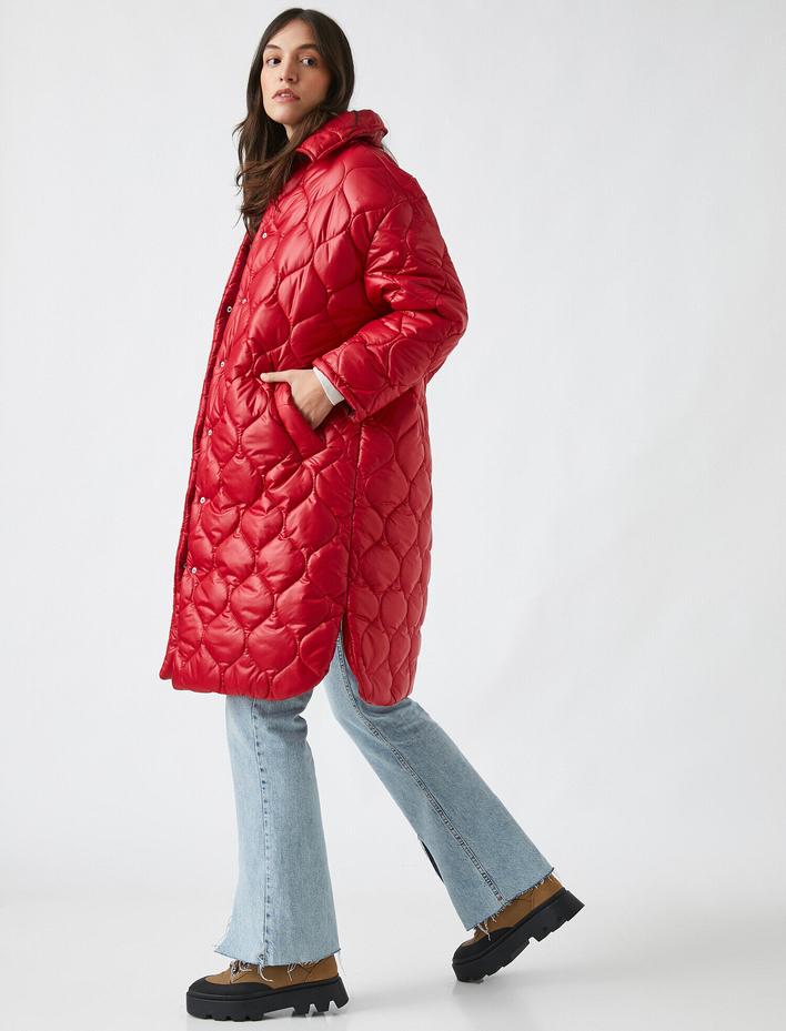  Kapitone Şişme Mont Cepli