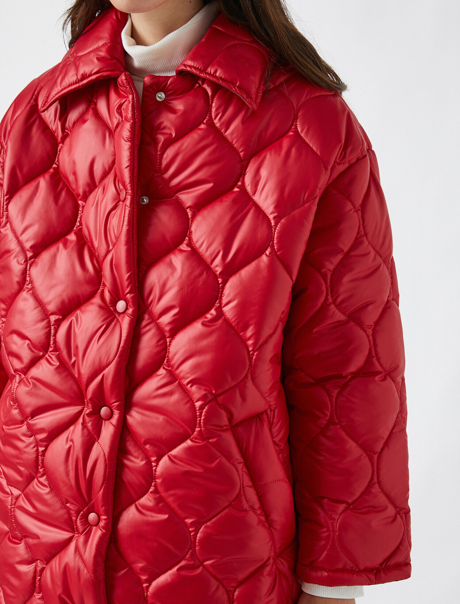   Kapitone Şişme Mont Cepli