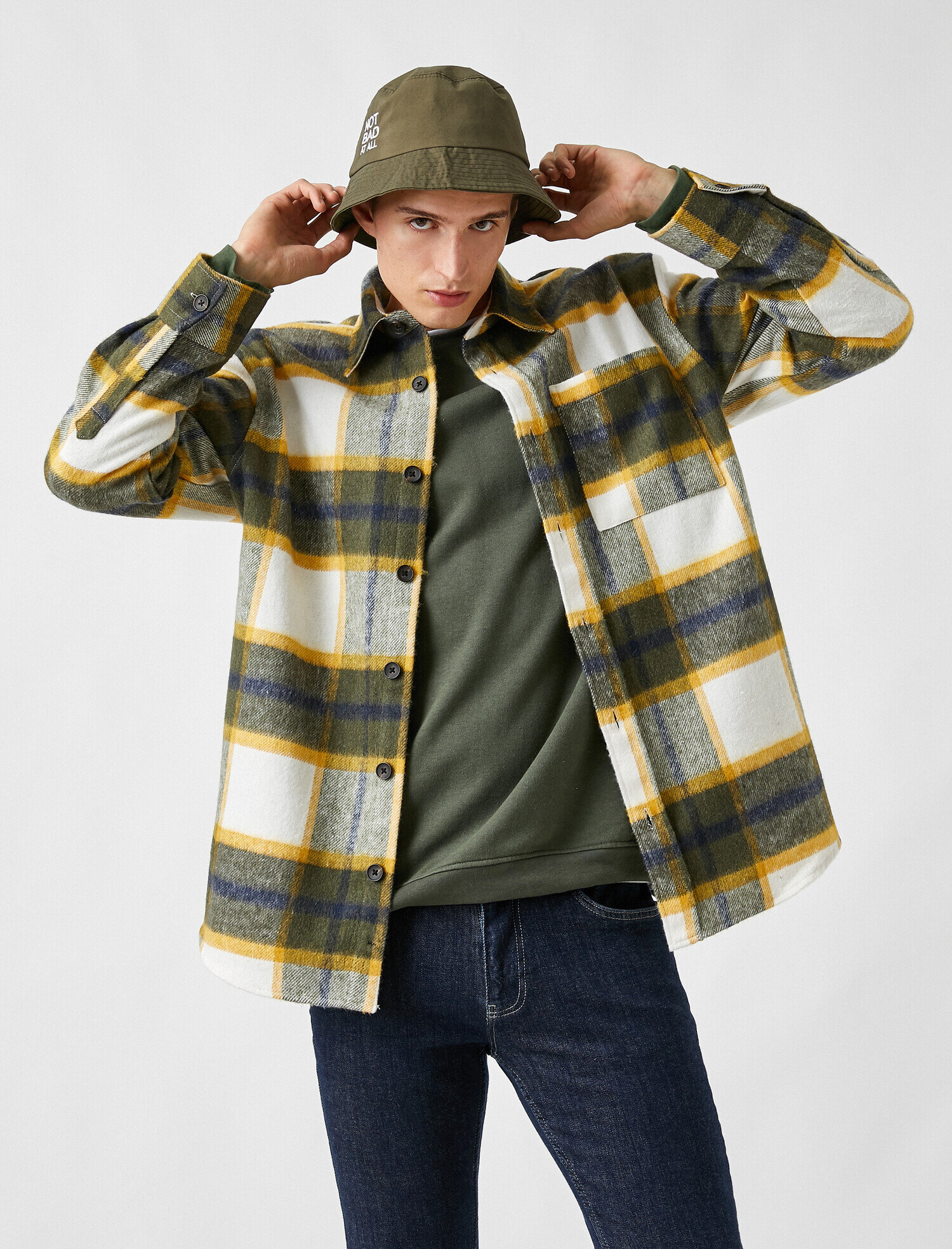   Oduncu Gömleği Uzun Kollu Klasik Yaka Cep Detaylı