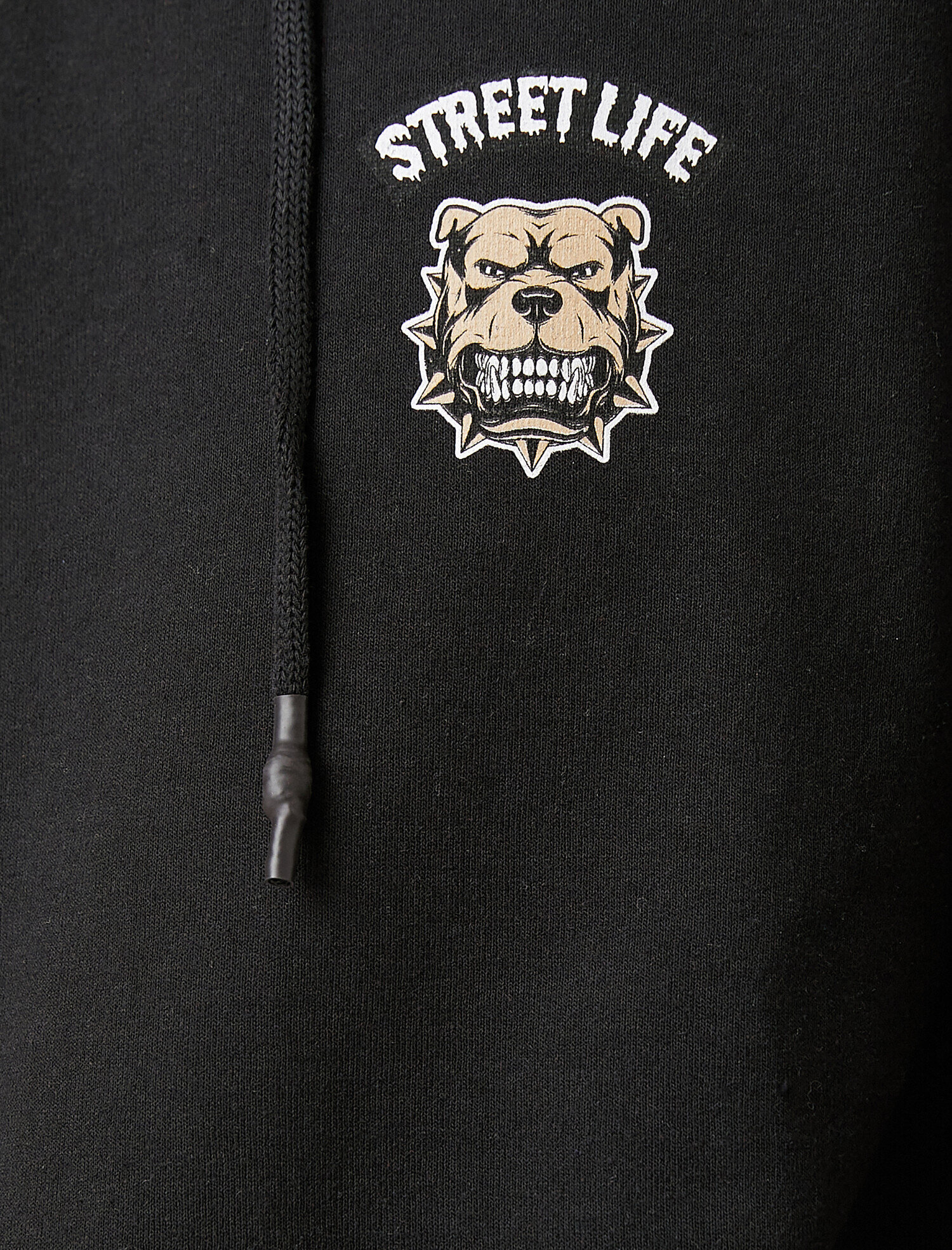   Pitbul Arka Baskılı Kapüşonlu Sweatshirt
