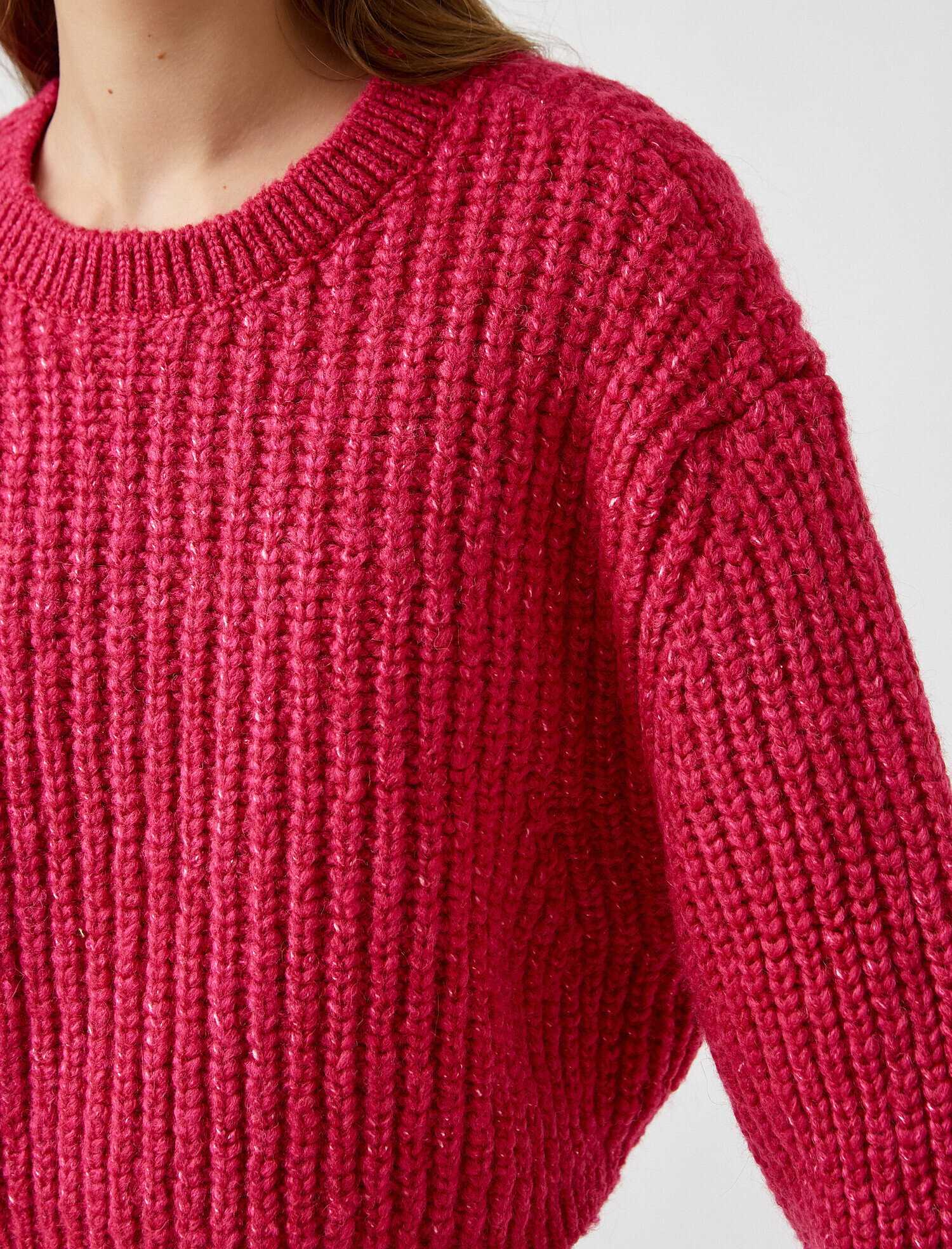   Bisiklet Yaka Uzun Kollu Triko Kazak