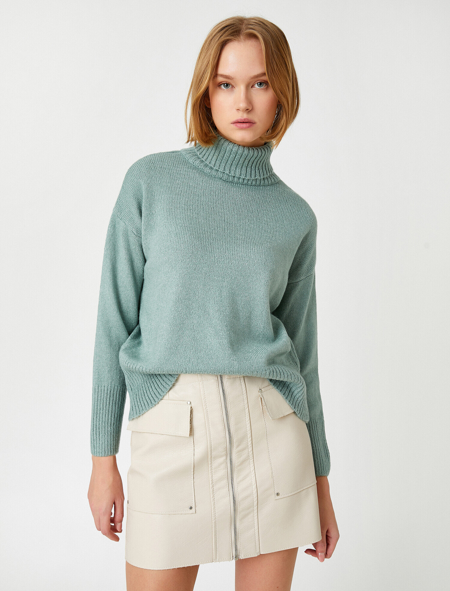   Balıkçı Yaka Triko Kazak