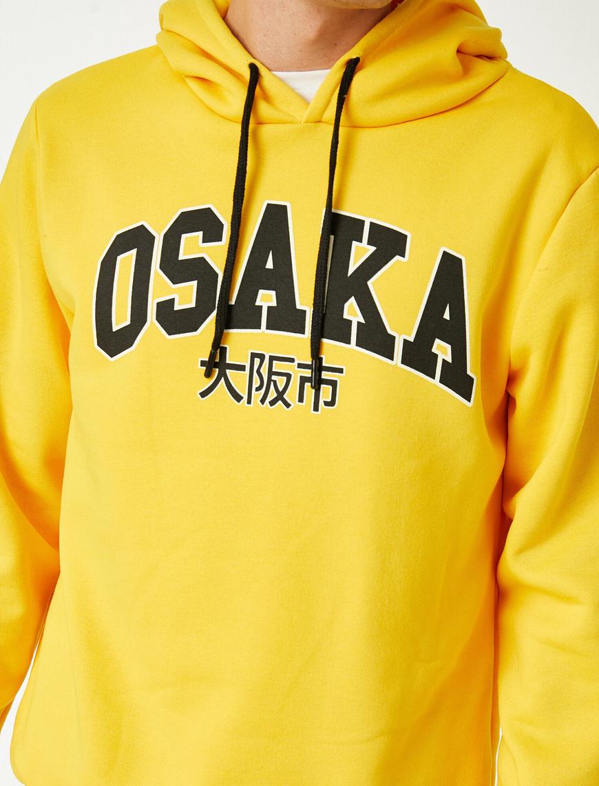   Osaka Baskılı Kapüşonlu Sweatshirt