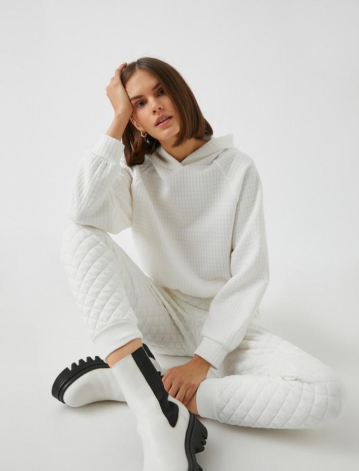  Crop Fitilli Sweatshirt