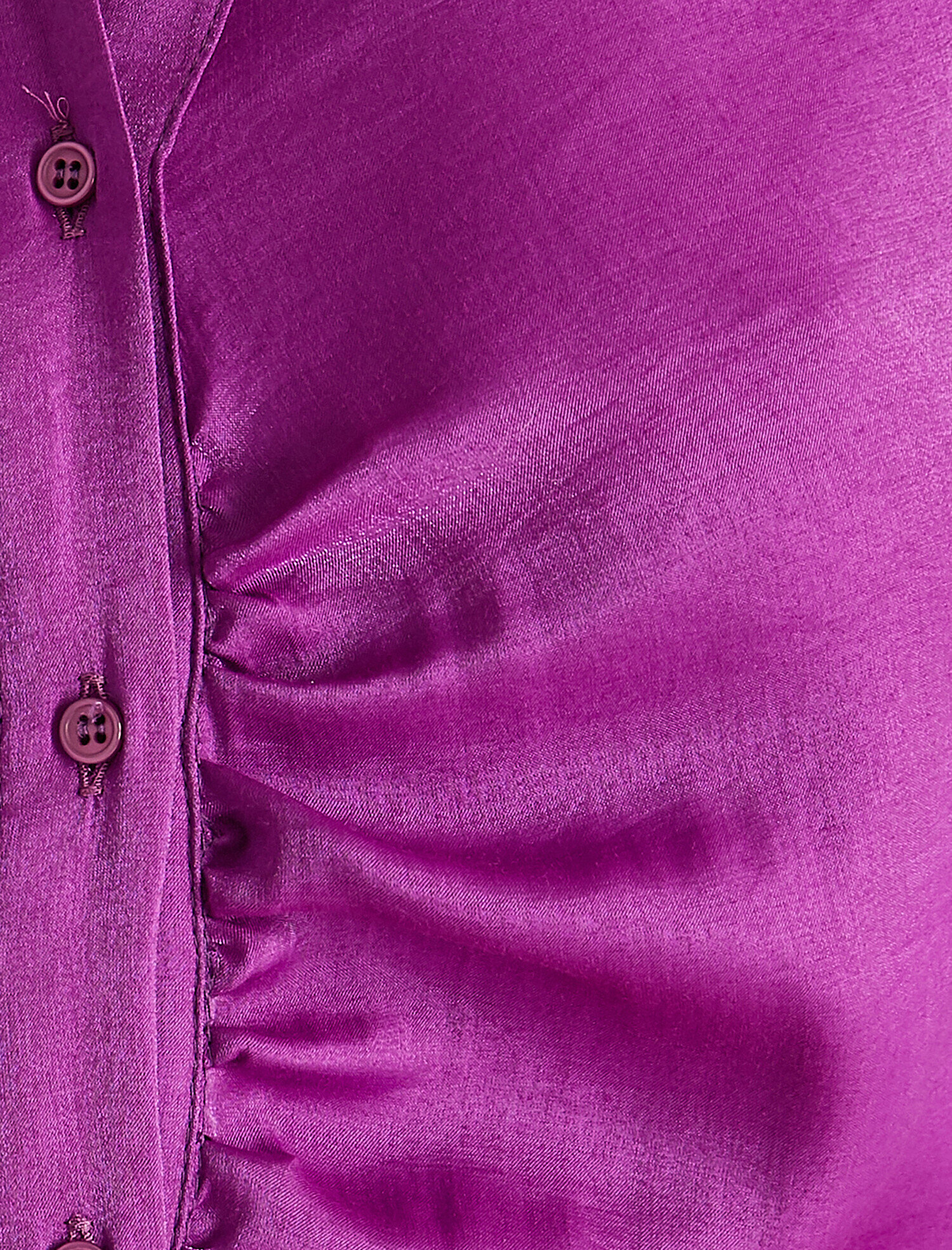   Büzgülü Saten Gömlek