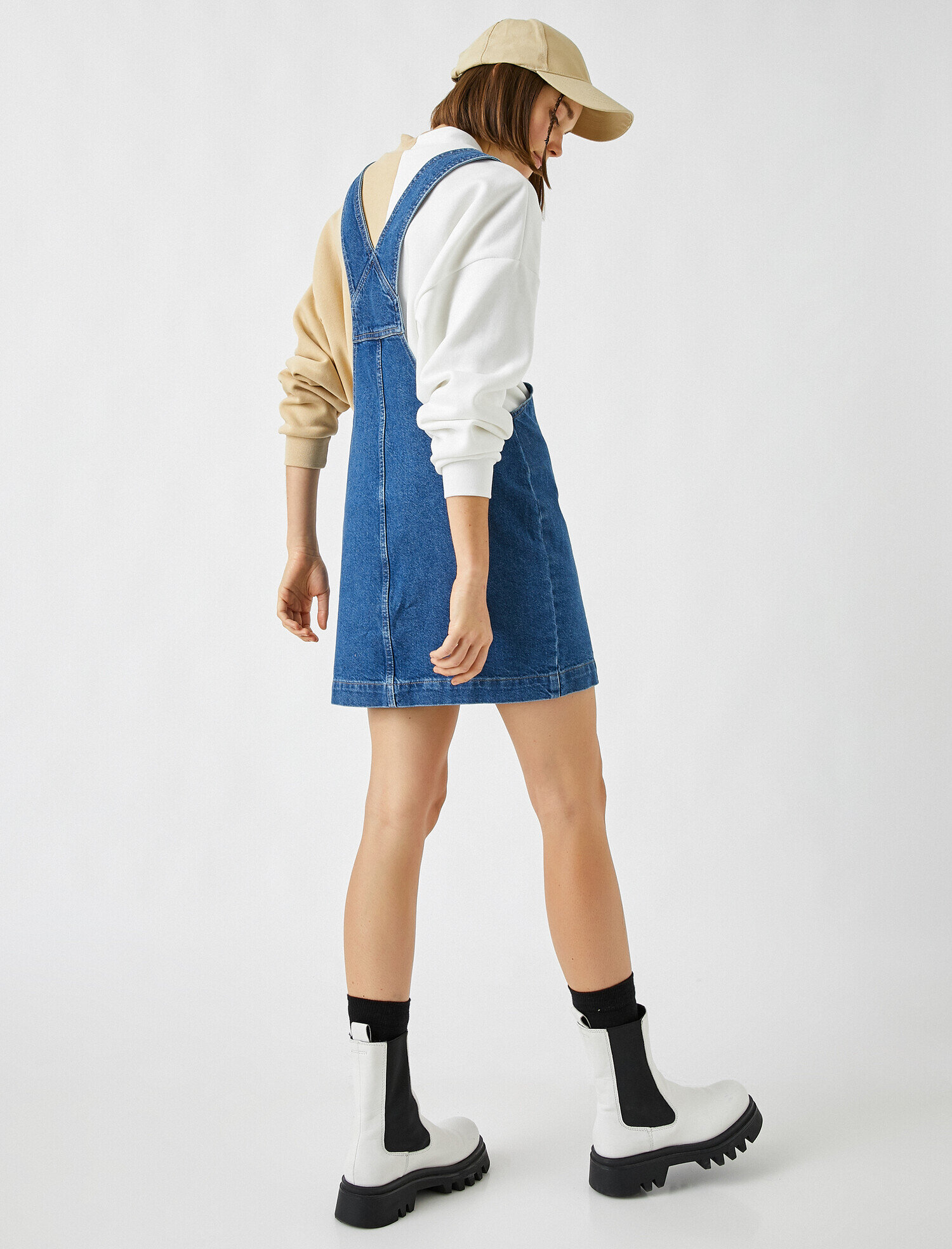   Cepli Salopet Kot Elbise