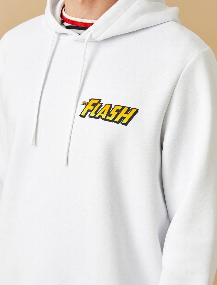   Flash Kapşonlu Sweatshirt Lisanslı Baskılı