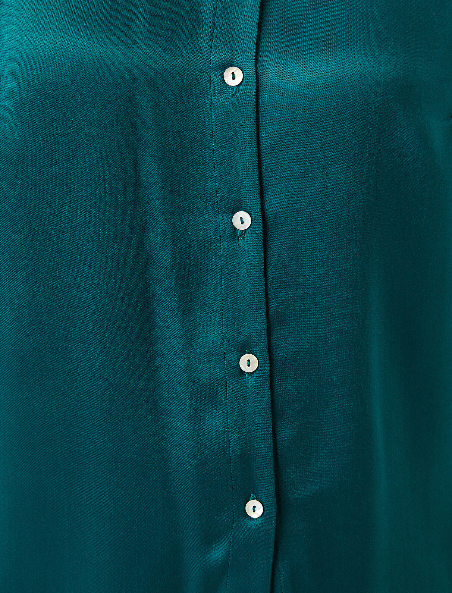   Uzun Kollu Saten Gömlek