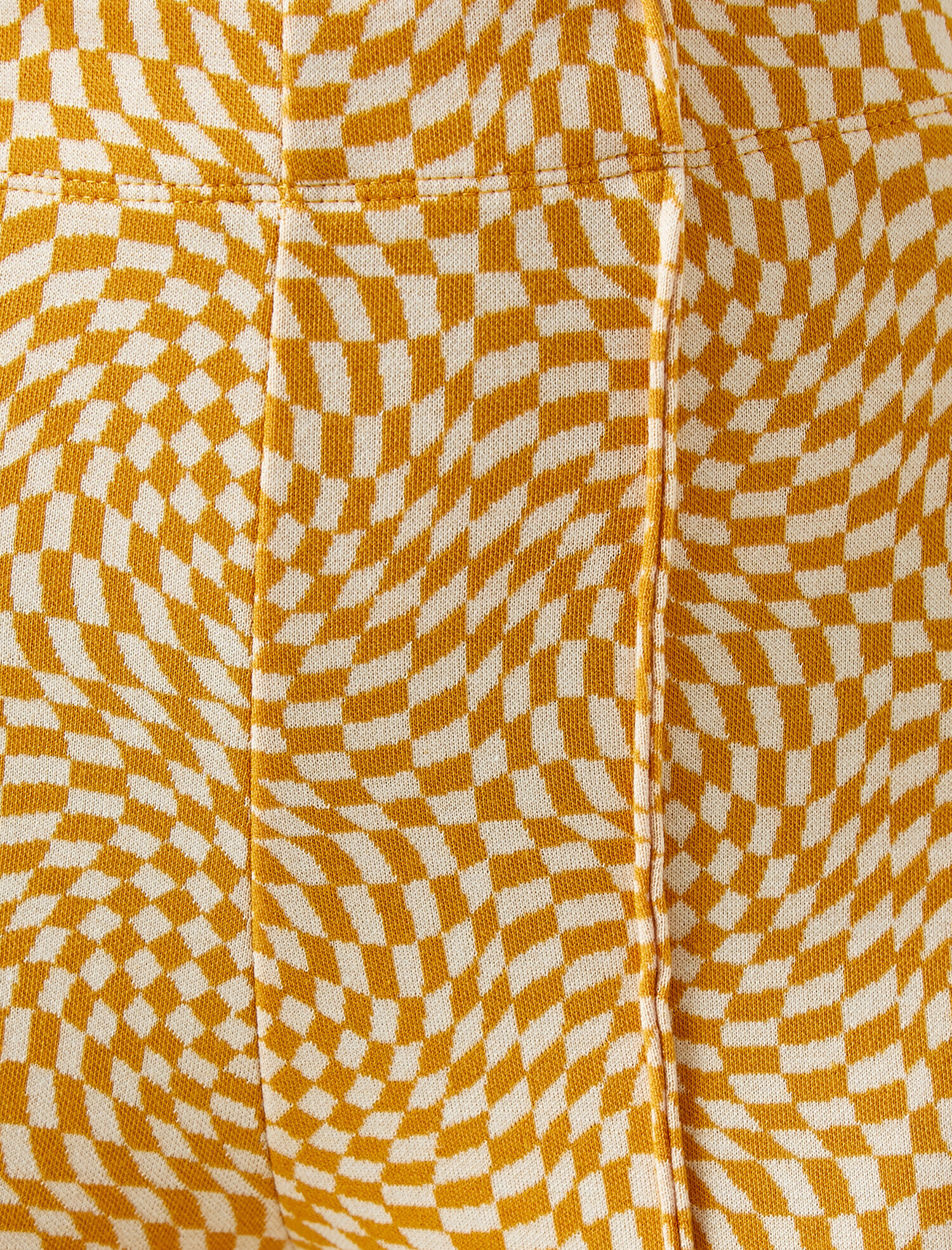   Desenli Paçası Yırtmaçlı İspanyol Paça Pantolon