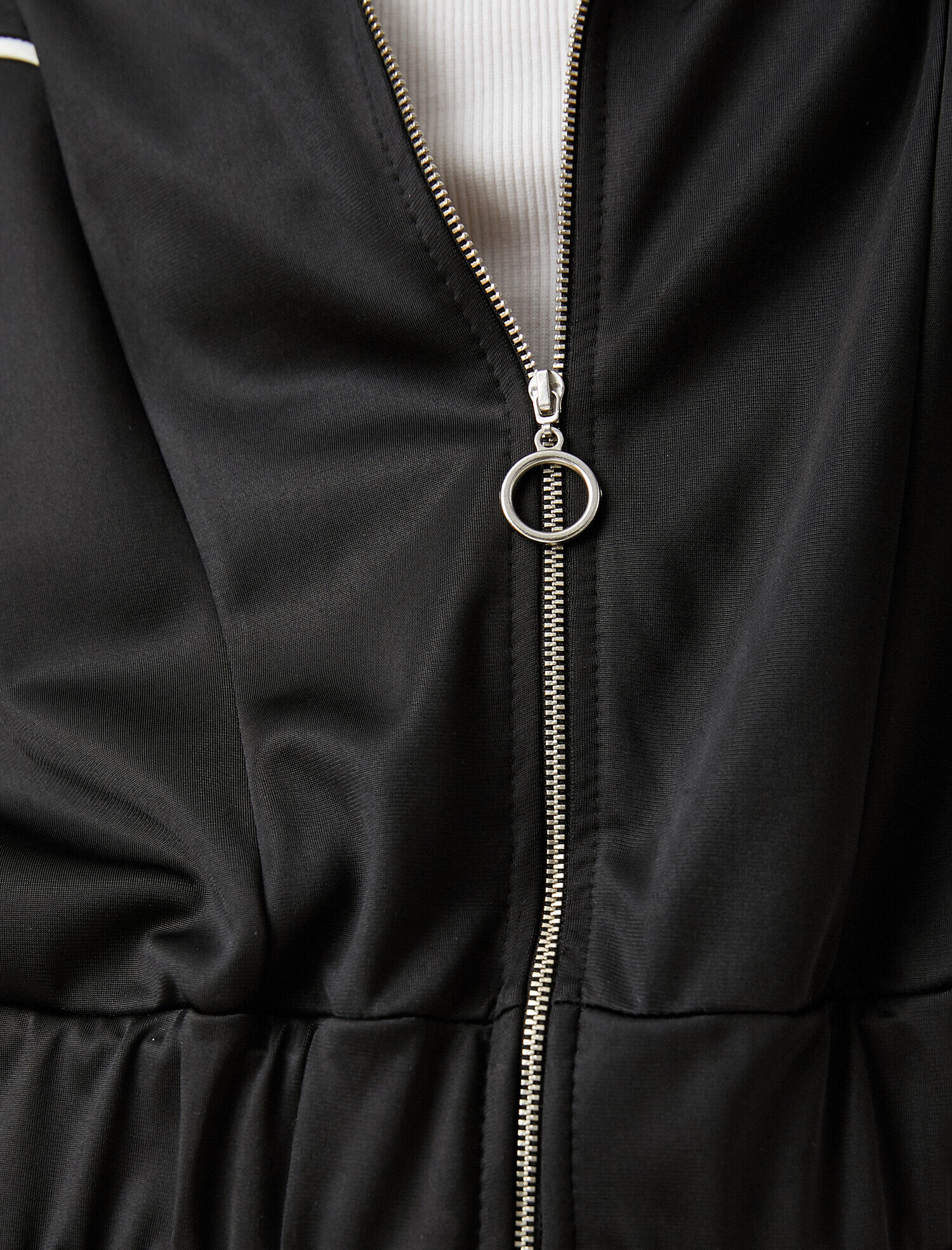   Fermuarlı Crop Sweatshirt