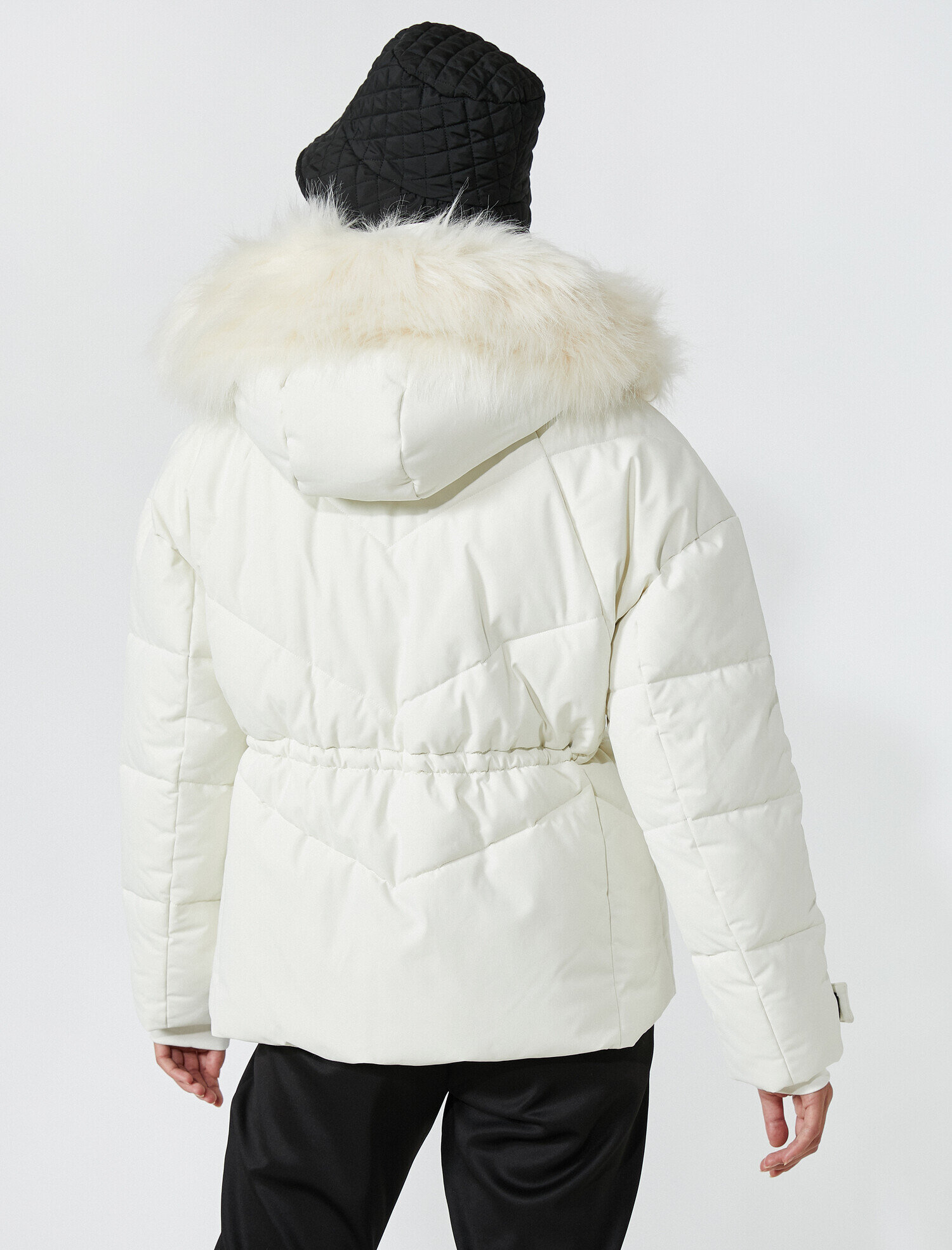   Fermuarlı Cepli Şişme Mont