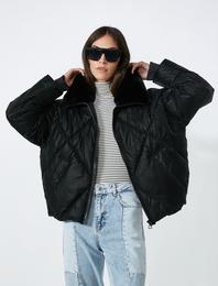 Fermuarlı Oversize Anorak Ceket