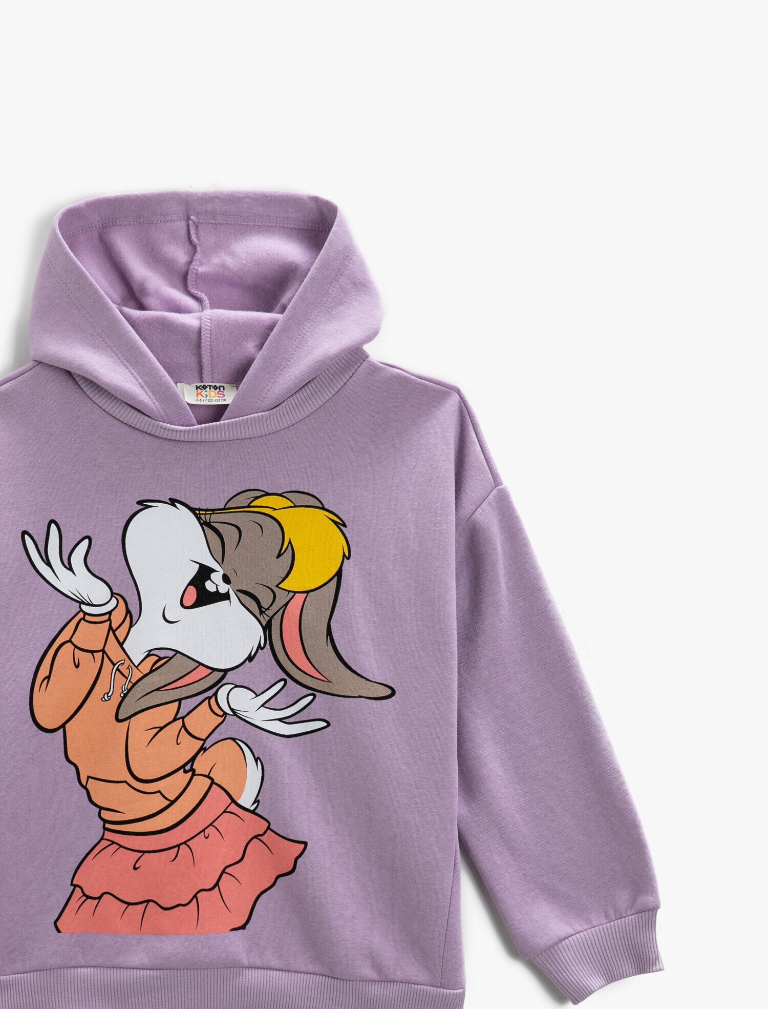  Kız Çocuk Lola Bunny Lisanslı Baskılı Kapşonlu Sweatshirt