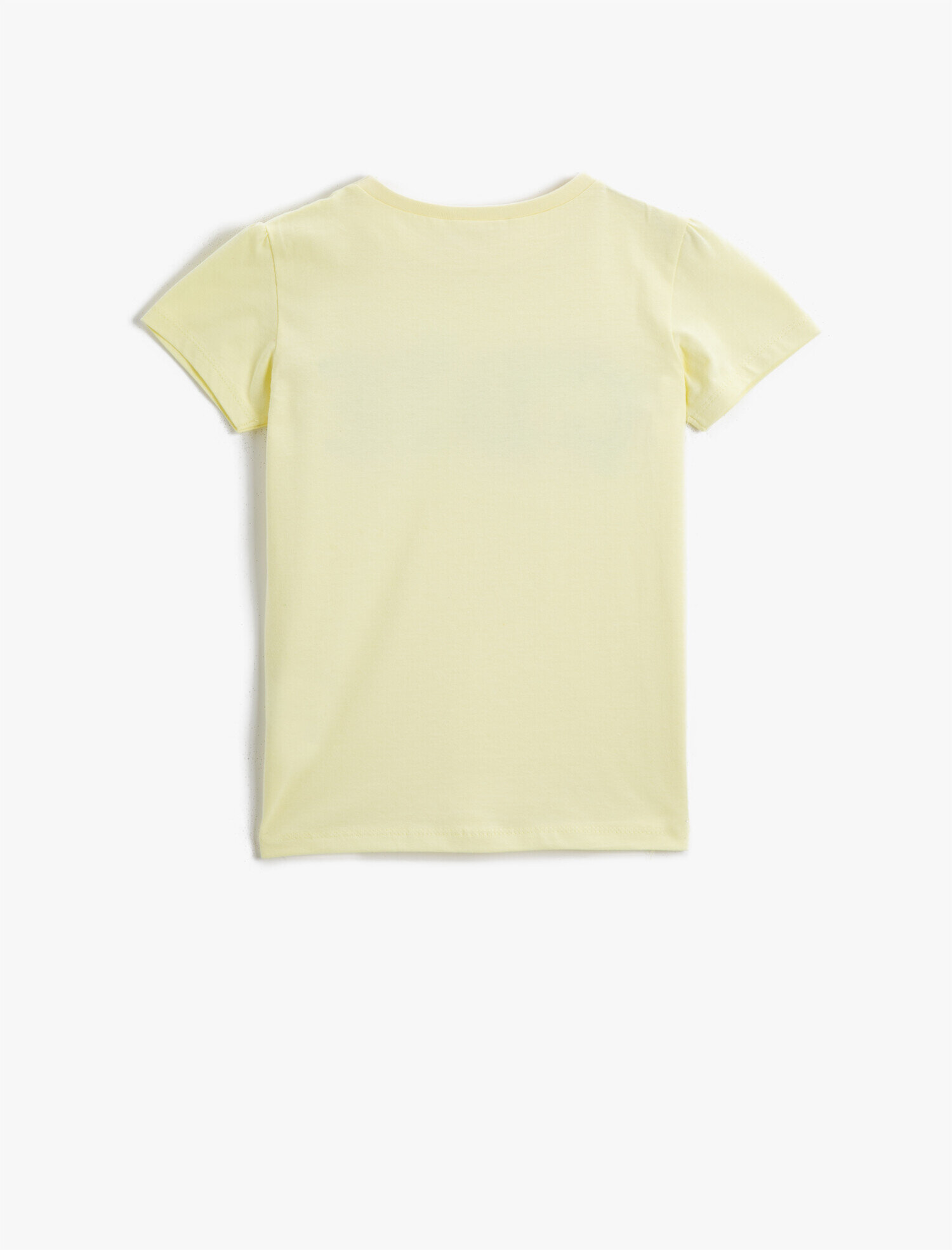  Kız Çocuk Sloganlı Tişört Püsküllü Bisiklet Yaka Pamuklu