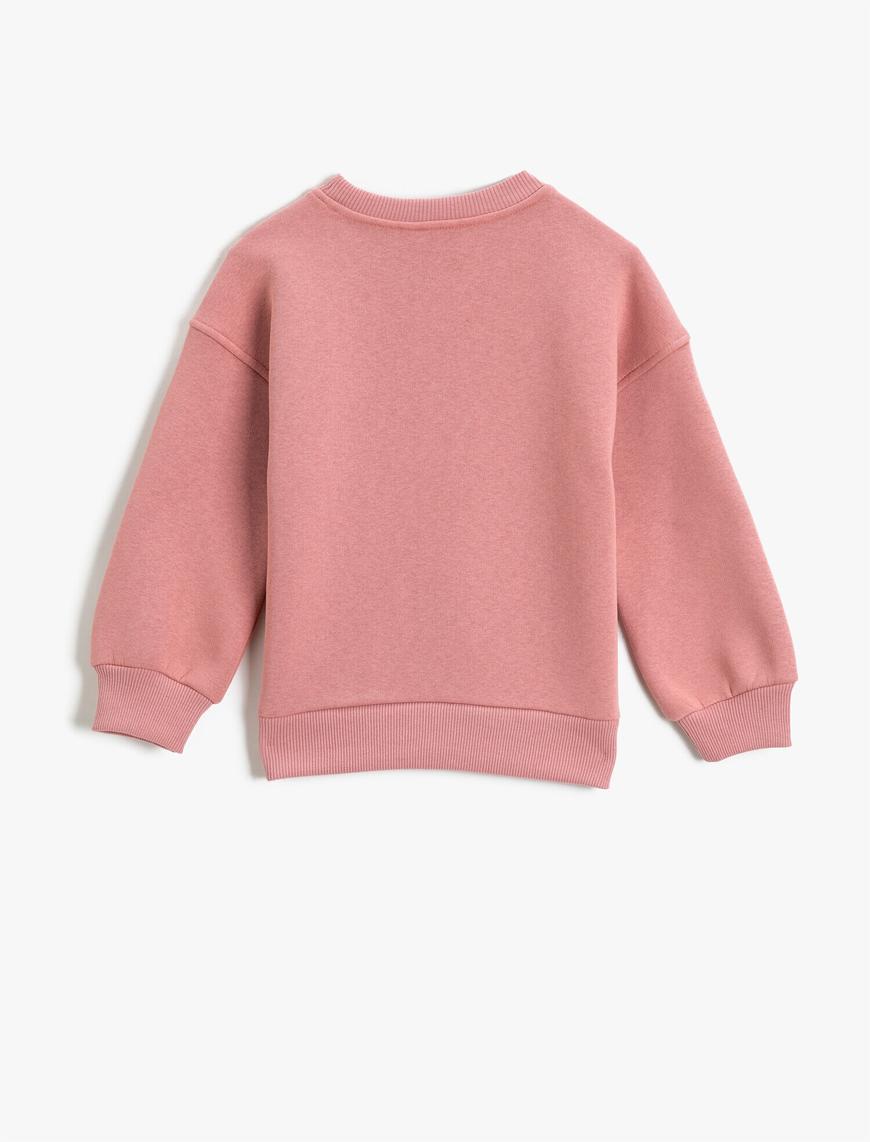  Kız Çocuk Harry Potter Baskılı Lisanslı Sweatshirt Hedwig