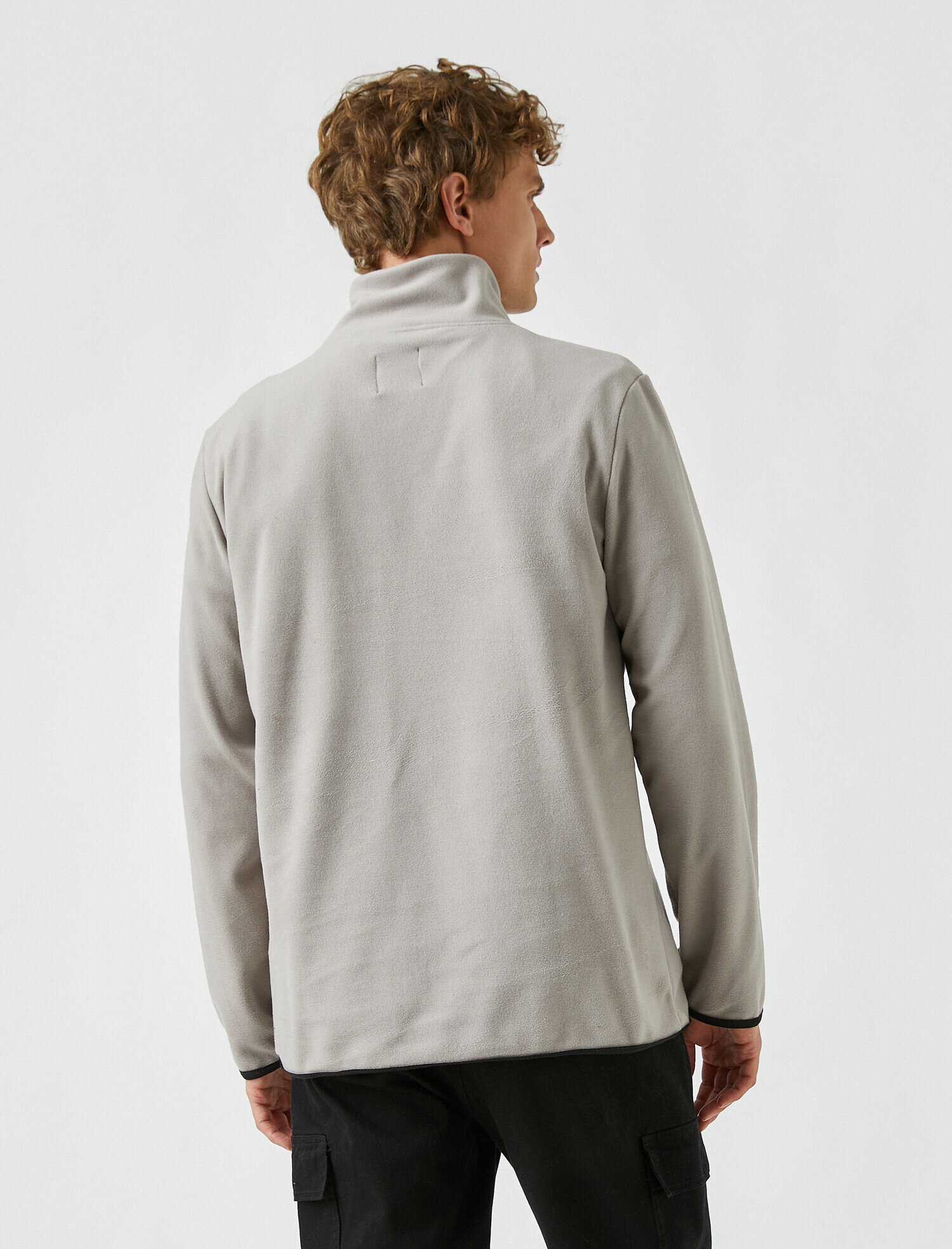   Yarım Fermuarlı Polar Sweatshirt