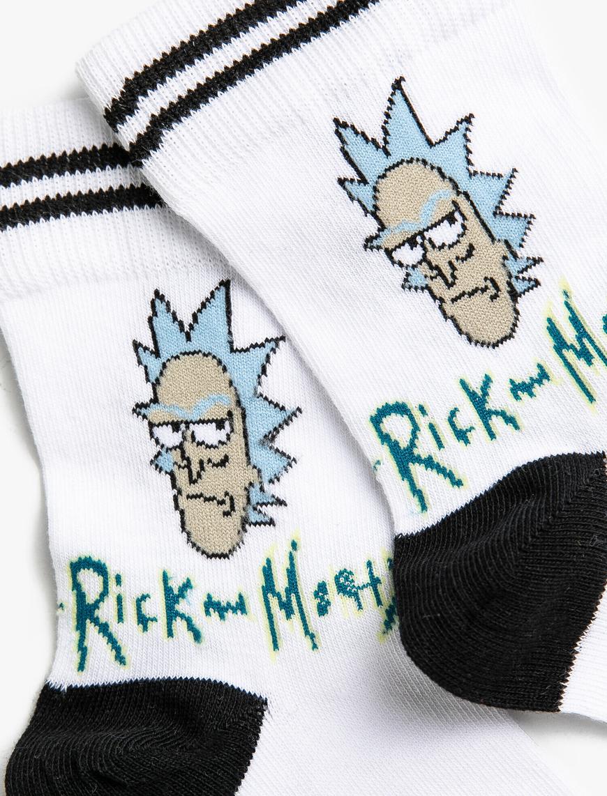  Erkek Rick and Morty Lisanslı Çorap