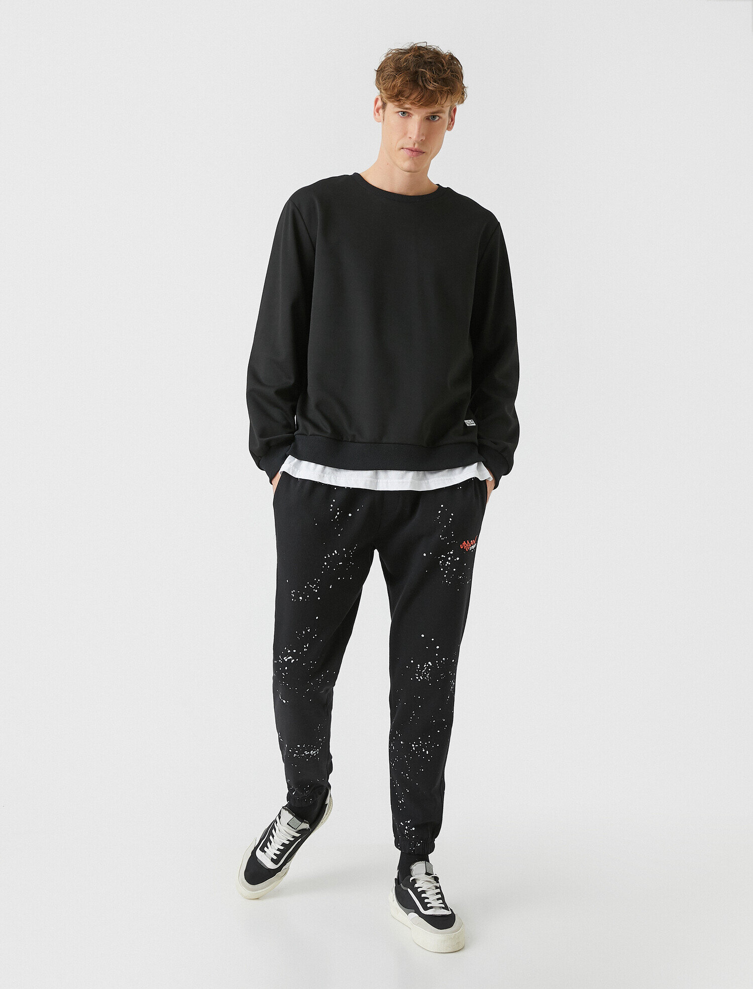   Slim Fit Baskılı Eşofman Altı