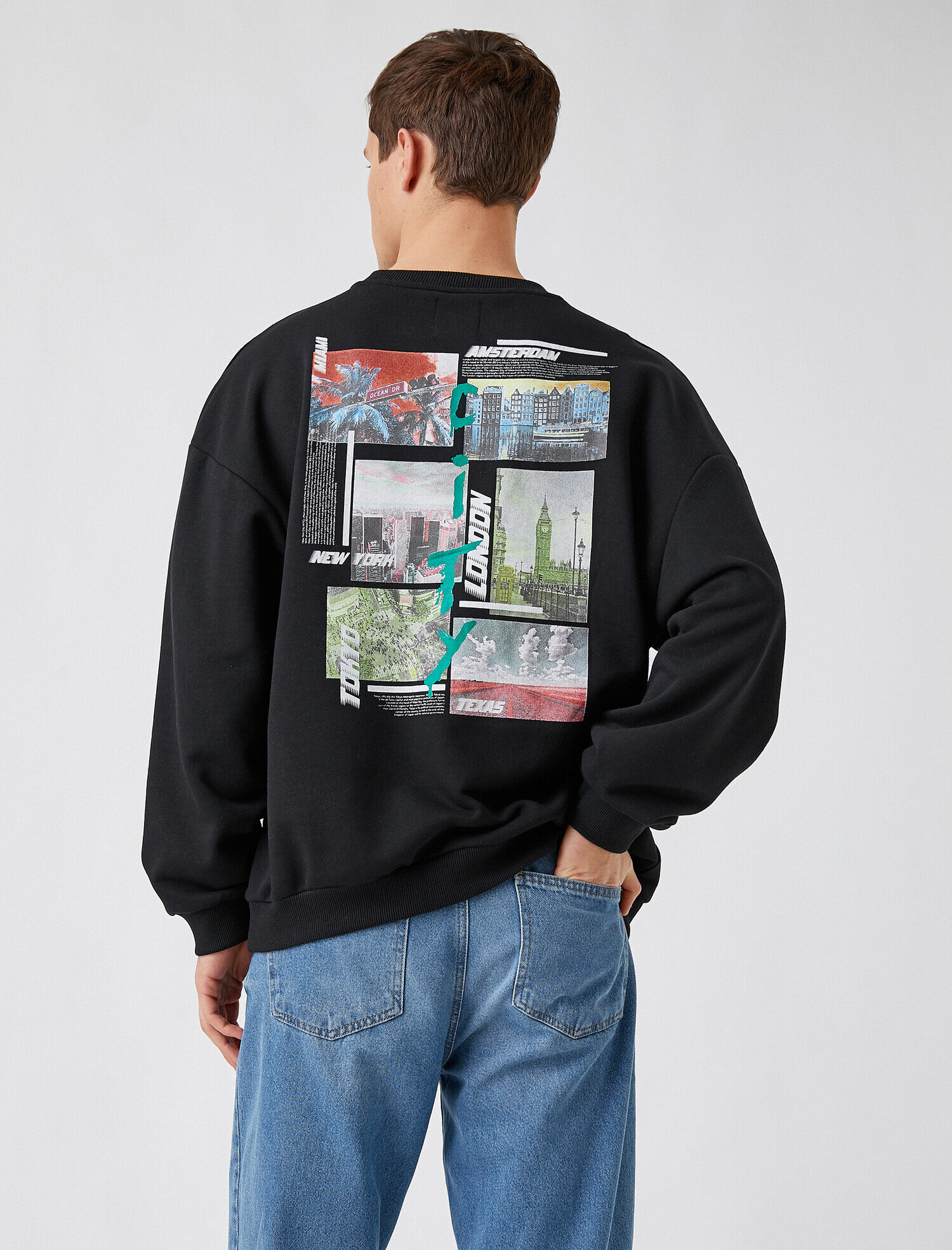   Regular Fit Baskılı Sweatshirt