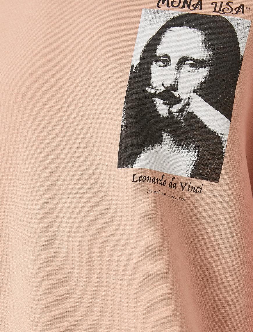   Mona Lisa Sweatshirt Lisanslı Baskılı