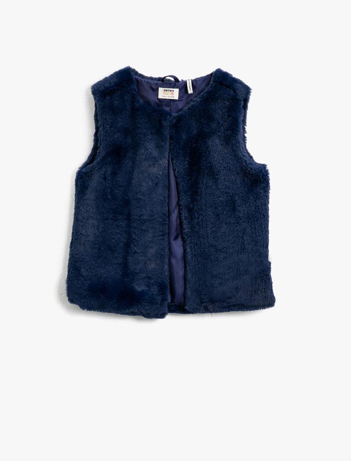 Kız Çocuk Peluş Yelek