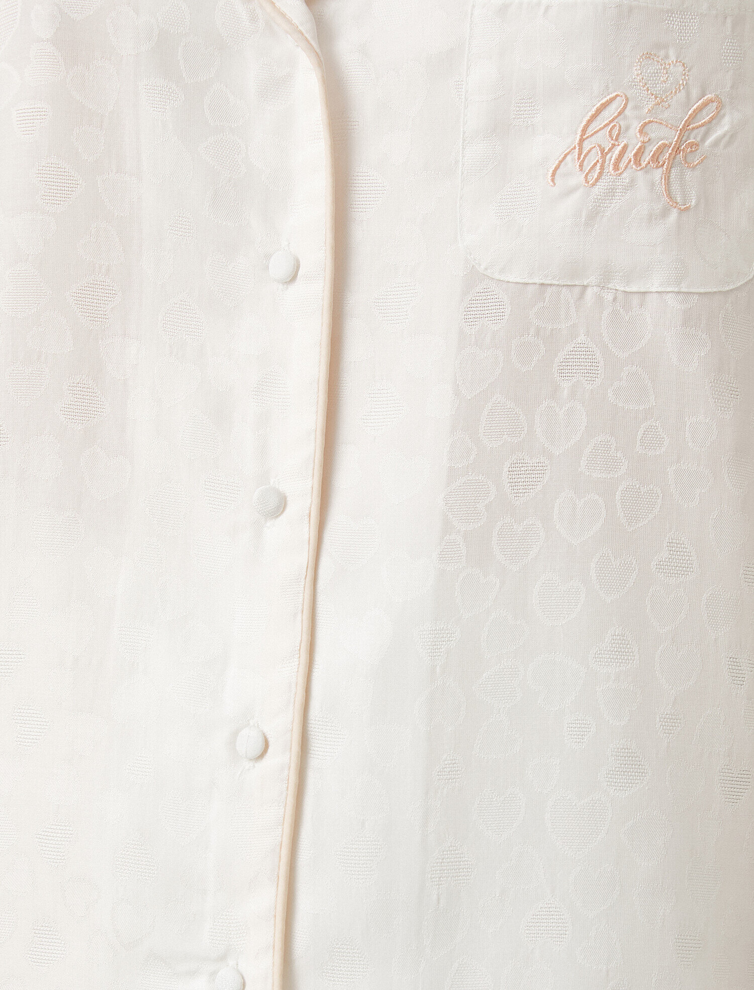   Pijama Üstü Gömlek Yaka Kısa Kollu Bridal