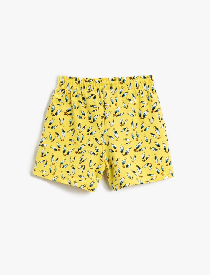 Kız Çocuk Tweety Şort Lisanslı Pamuklu