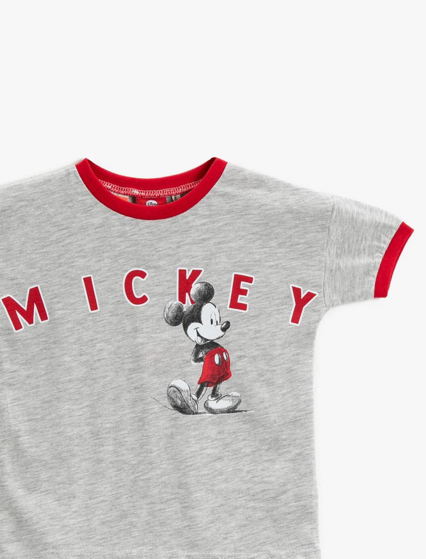  Erkek Bebek Mickey Mouse Lisanslı Tişört Pamuklu