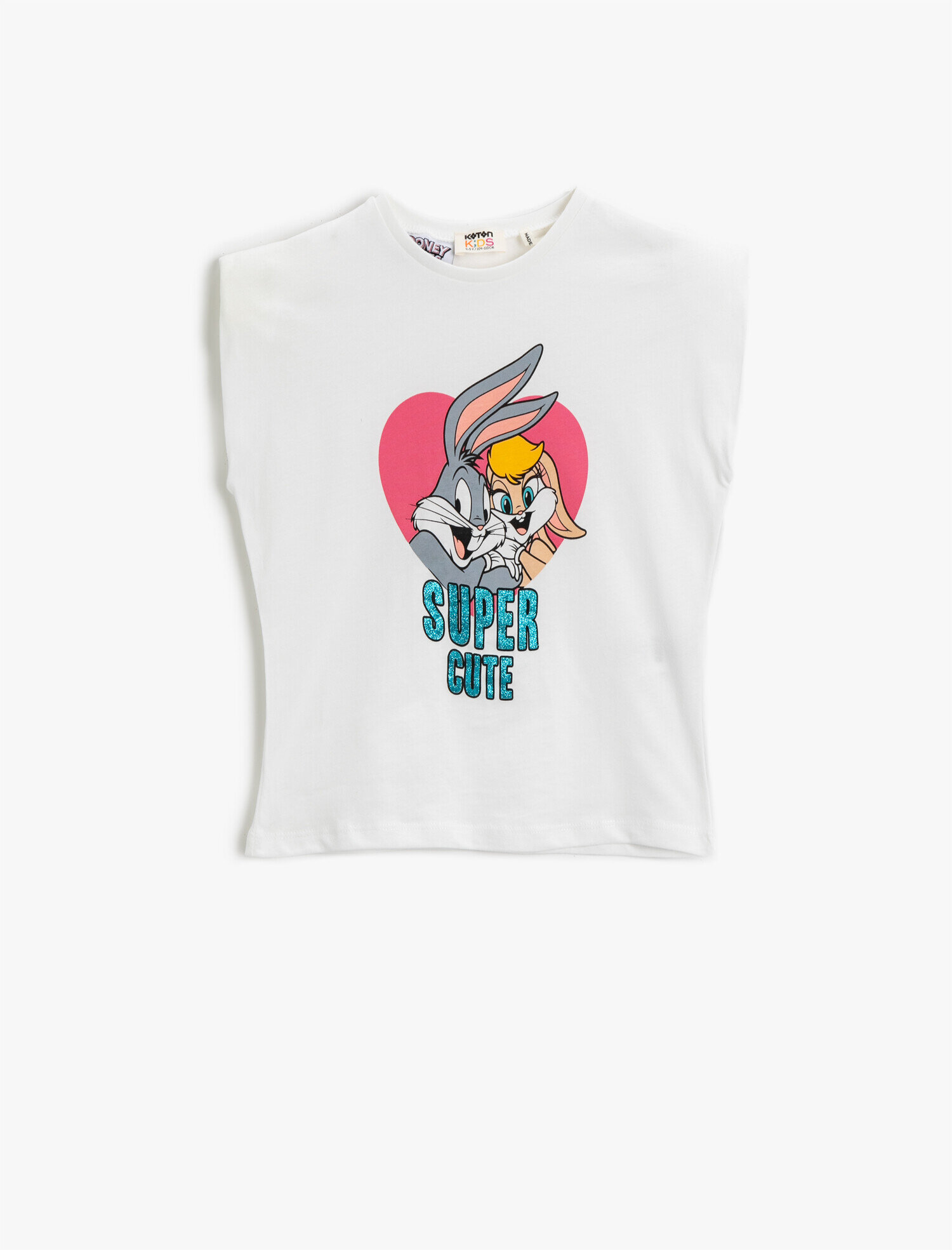  Kız Çocuk Space Jam  Tişört Lisanslı Baskılı Pamuklu