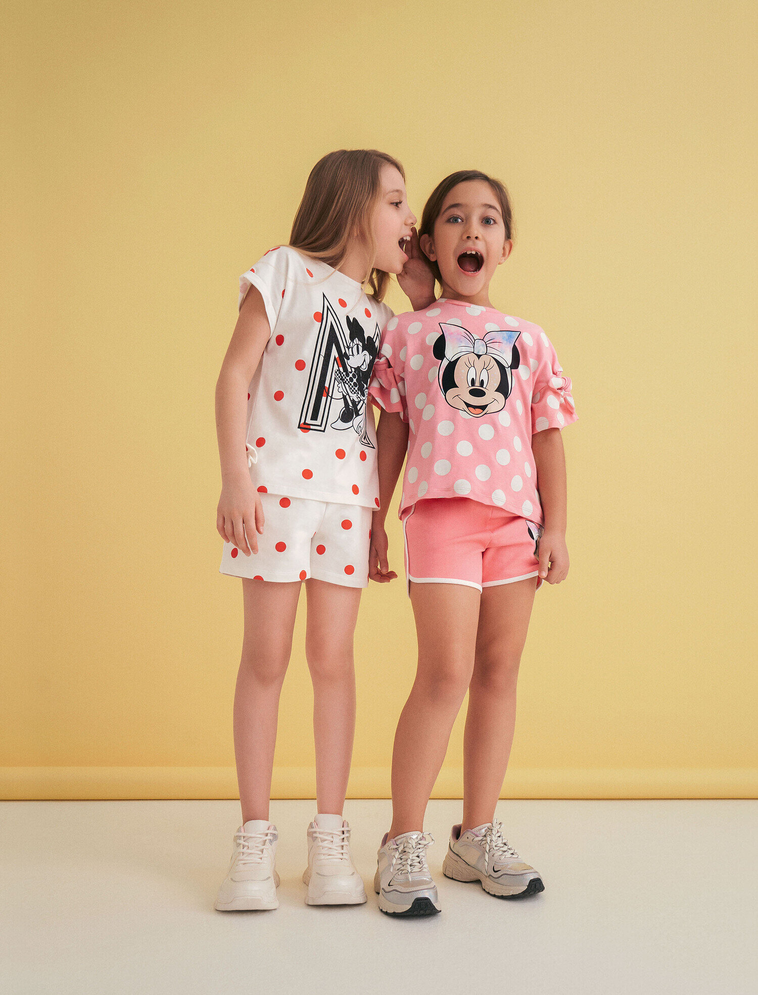  Kız Çocuk Mickey Mouse Tişört Baskılı Lisanslı Pamuklu