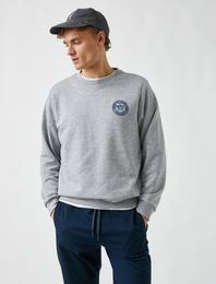 Bisiklet Yaka Sweatshirt