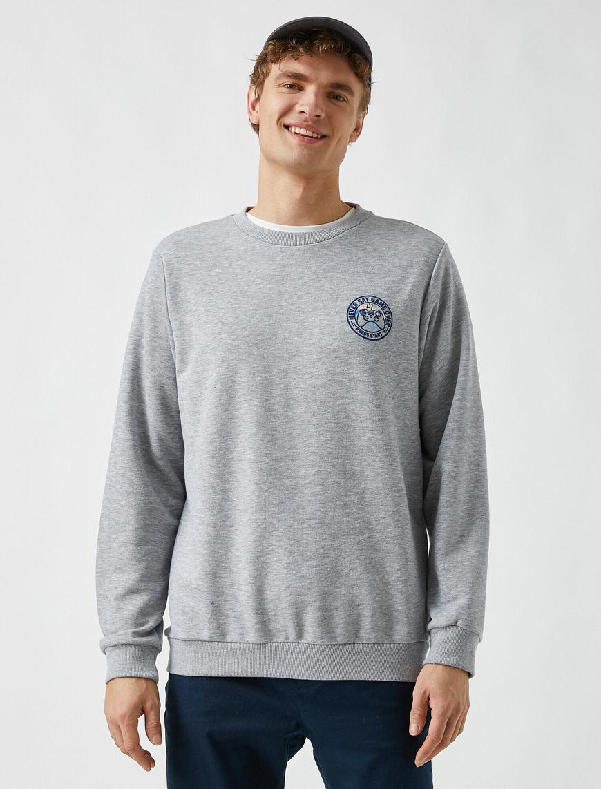   Bisiklet Yaka Sweatshirt