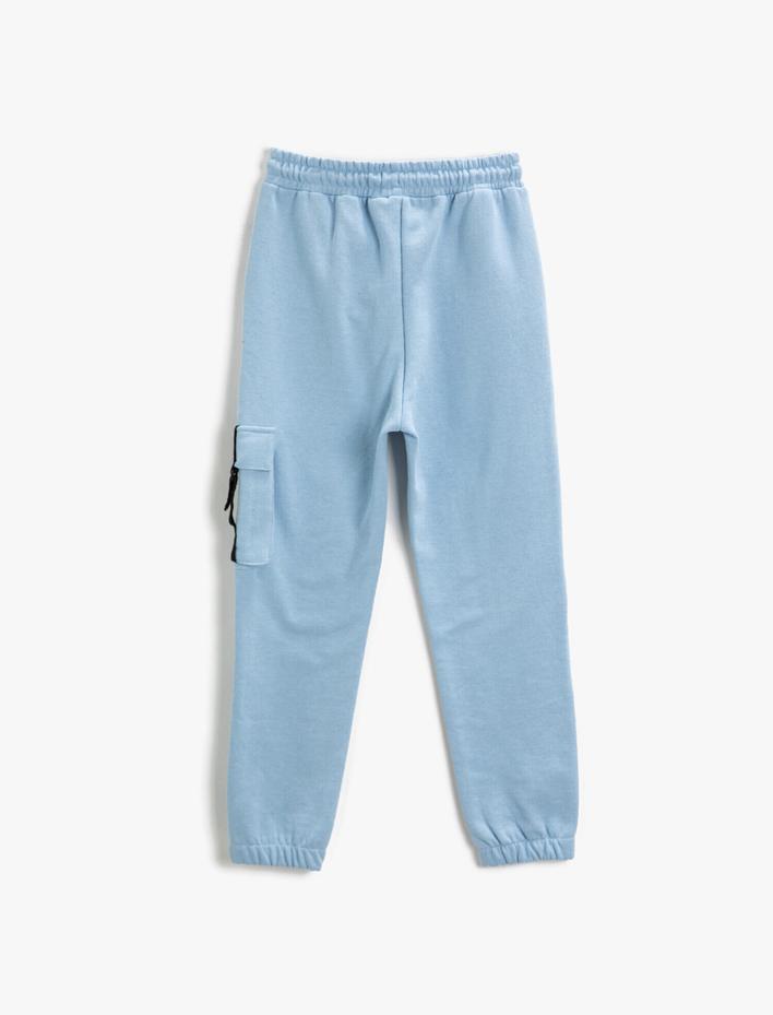 Erkek Çocuk Cep Detaylı Jogger Eşofman Altı Beli Bağlamalı