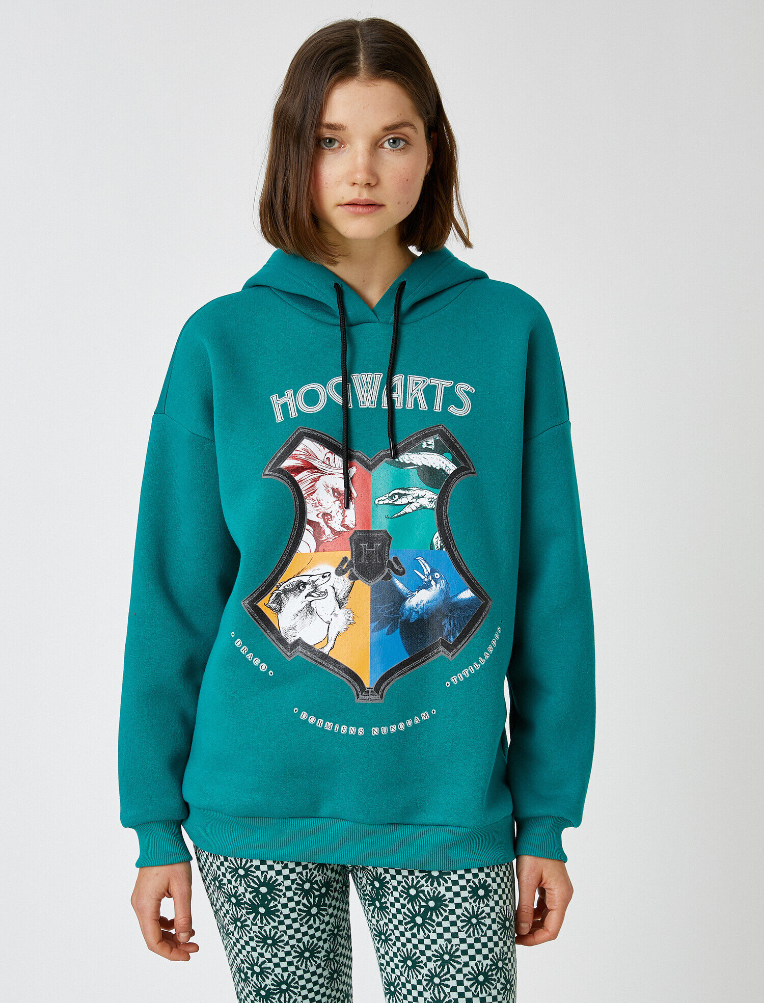 Harry Potter Sweatshirt Lisanslı Kapüşonlu Baskılı