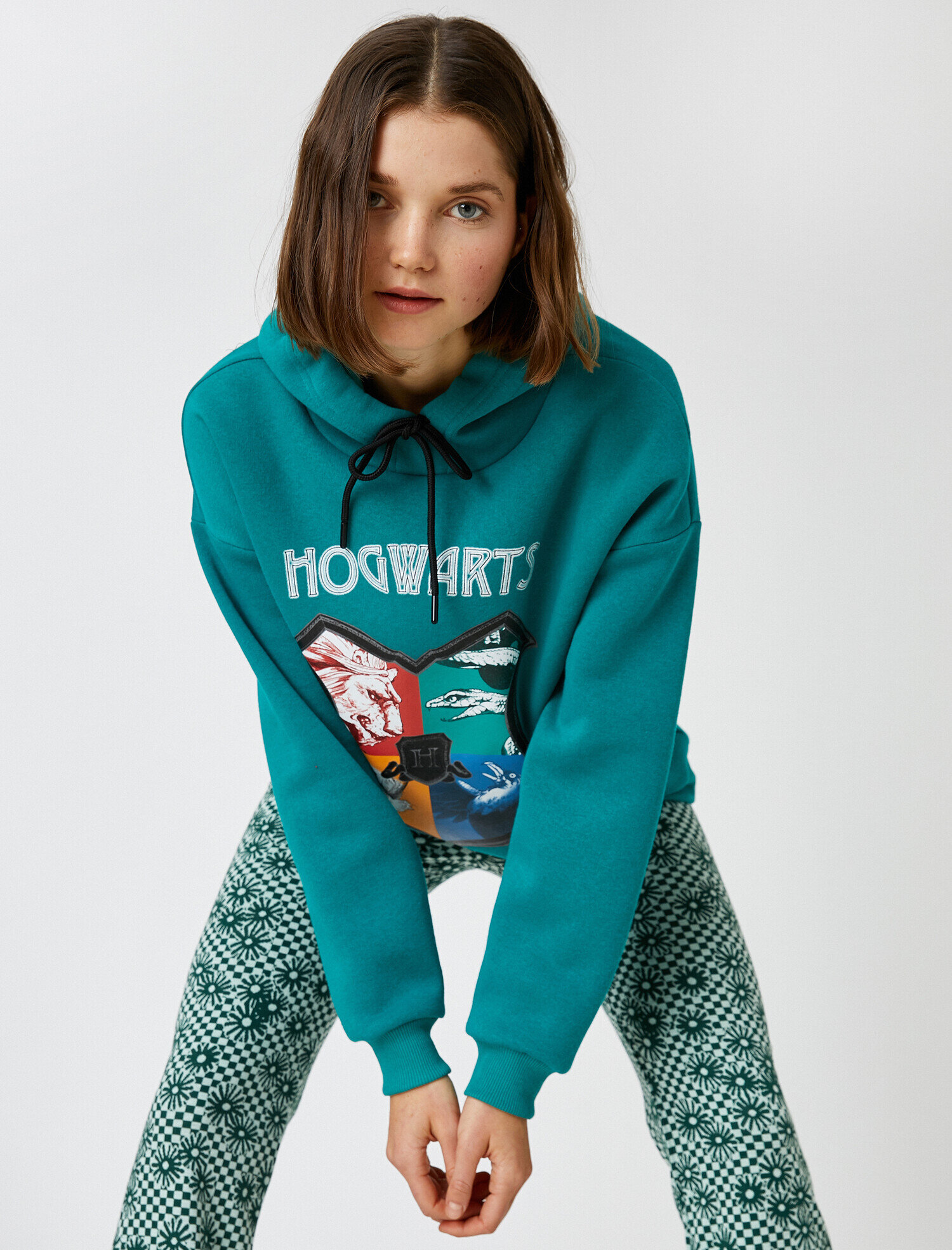 Harry Potter Sweatshirt Lisanslı Kapüşonlu Baskılı